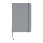 Libreta de tapa dura RPET con todo a juego hojas a rayas A5 color gris primera vista