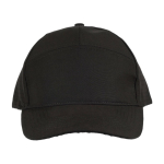 Gorra de poliéster con orificios en parte trasera para ventilación color negro primera vista