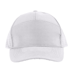Gorra de poliéster con orificios en parte trasera para ventilación color blanco primera vista