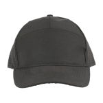 Gorra de poliéster con orificios en parte trasera para ventilación color gris primera vista