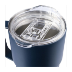 Taza take away de acero inoxidable reciclado con asa 450ml novena vista