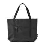 Bolsa de hombro resistente al agua con compartimiento frontal color negro primera vista