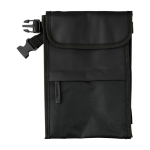 Bolsa nevera de poliéster y PU repelente al agua con 3 compartimientos color negro primera vista