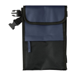 Bolsa nevera de poliéster y PU repelente al agua con 3 compartimientos color azul primera vista