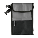 Bolsa nevera de poliéster y PU repelente al agua con 3 compartimientos color gris primera vista