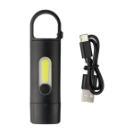 Linterna de bolsillo con 3 modos de iluminación y mosquetón quinta vista