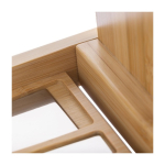 Set de 4 cubiertos de queso de acero inoxidable con mangos de madera séptima vista