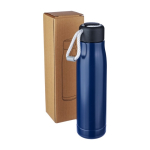 Botella antifugas de acero inoxidable con asa de cordón 500ml décima vista