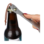 Limpiador de barbacoa de acero inoxidable con un abrebotellas cuarta vista