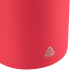 Botella de acero inox. reciclado con acabado engomado y correa 500ml quinta vista
