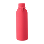 Botella de acero inox. reciclado con acabado engomado y correa 500ml sexta vista