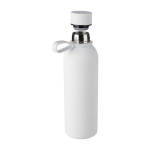 Botella de acero inox. reciclado con acabado engomado y correa 500ml sexta vista