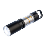 Linterna COB de aluminio con 3 funciones de luz y mosquetón séptima vista