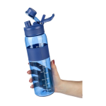 Botella de plástico con doble opción de beber por la tapa 900ml sexta vista