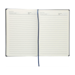 Libreta con efecto pana en la parte superior hojas a rayas A5 cuarta vista