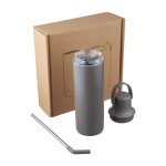 Botella de acero inoxidable con doble tipo de tapa 500ml duodécima vista