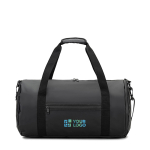 Bolsa de deporte en poliéster reciclado 600D con zapatero lateral vista principal