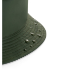 Sombrero panamá de poliéster reciclado rPET repelente al agua color verde oscuro quinta vista