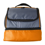 Bolsa térmica de poliéster con nevera en la parte inferior color naranja primera vista
