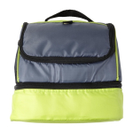 Bolsa térmica de poliéster con nevera en la parte inferior color verde claro primera vista