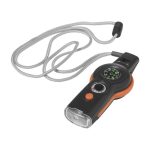 Set de supervivencia completo con 6 distintas funciones color naranja