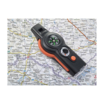 Set de supervivencia completo con 6 distintas funciones color naranja sexta vista