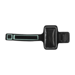 Brazalete deportivo porta móvil reflectante con cierre de velcro color negro tercera vista