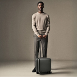 Trolley de ABS con ruedas 360º apta para llevar en cabina color negro cuarta vista