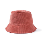 Gorro unisex estilo bob de pana suave para personalizar color rosa primera vista
