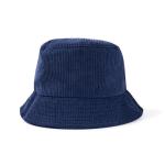 Gorro unisex estilo bob de pana suave para personalizar color azul marino primera vista