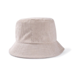 Gorro unisex estilo bob de pana suave para personalizar color natural primera vista