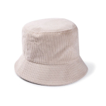 Gorro unisex estilo bob de pana suave para personalizar color natural segunda vista