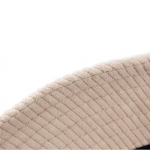 Gorro unisex estilo bob de pana suave para personalizar color natural quinta vista