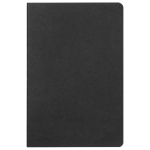 Libretas con hojas color crema y papel FSC a cuadros A5 color negro primera vista