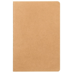 Libretas con hojas color crema y papel FSC a cuadros A5 color caqui primera vista