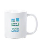 Taza de cerámica especial para sublimación con acabado brillante 320ml color blanco vista principal