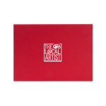 Elegante caja de regalo de cartón rígido con cierre magnético color rojo cuarta vista