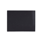 Tarjetero de cuero negro en elegante caja de presentación color negro tercera vista