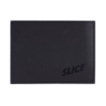 Tarjetero de cuero negro en elegante caja de presentación color negro sexta vista