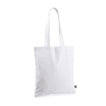 Bolsa de algodón Fairtrade de asas largas y capacidad de 6kg 140 g/m2 color blanco primera vista