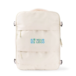 Mochila para portátil de poliéster ideal para viajes 15'' color blanco vista principal