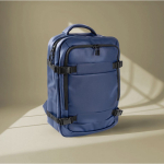 Mochila para portátil de poliéster ideal para viajes 16'' color azul cuarta vista