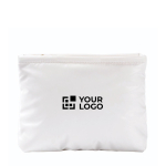 Neceser rectangular de poliéster acolchado y suave 120 g/m2 color blanco vista principal