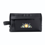 Neceser hecho de cuero sintético con asa en el lateral 500 g/m2 color negro quinta vista