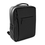 Mochila de trabajo para portátil de cuero sintético 15'' color negro segunda vista