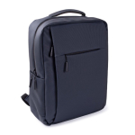 Mochila de trabajo para portátil de cuero sintético 15'' color azul marino segunda vista