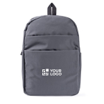 Mochila ligera de nylon para portátil con bolsillo antirrobo 16'' color gris vista principal