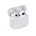 Auriculares inalámbricos con 3 horas de reproducción en estuche blanco color blanco segunda vista