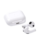 Auriculares inalámbricos con 3 horas de reproducción en estuche blanco color blanco tercera vista