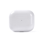 Auriculares inalámbricos con 3 horas de reproducción en estuche blanco color blanco cuarta vista